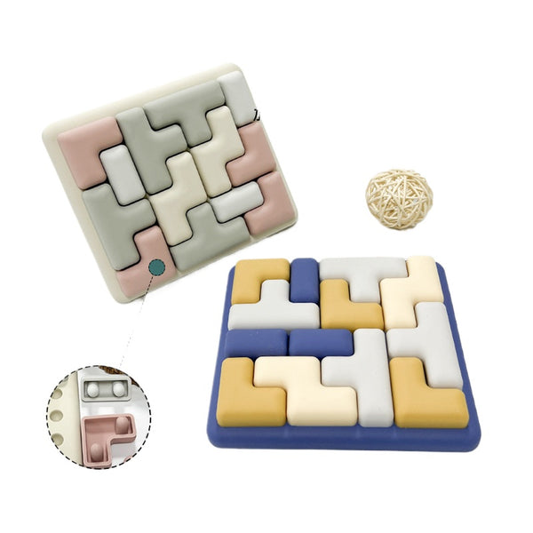 Early Education and Intelligence Toys: Food-grade Silicone Tetris Puzzles