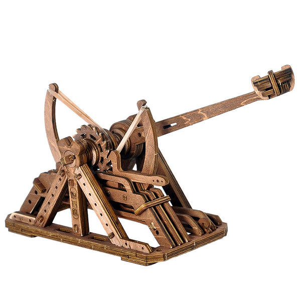 Creative Three-dimensional Puzzle Wooden Assembly Toys for Ancient Architectural Models of Siege Vehicles