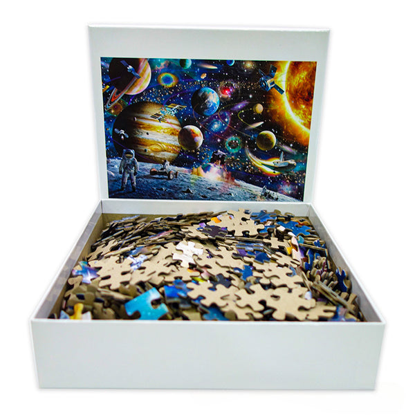 Customizable Adult Blue Card Paper Jigsaw Puzzles